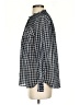 J.Crew 100% Cotton Checkered-gingham Black Long Sleeve Blouse Size 00 - photo 5