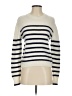 CAARA Stripes Ivory Cashmere Pullover Sweater Size S - photo 1