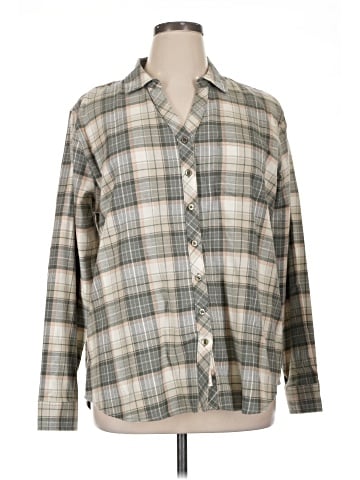 Weatherproof Long Sleeve Button-Down Shirt (view 1)