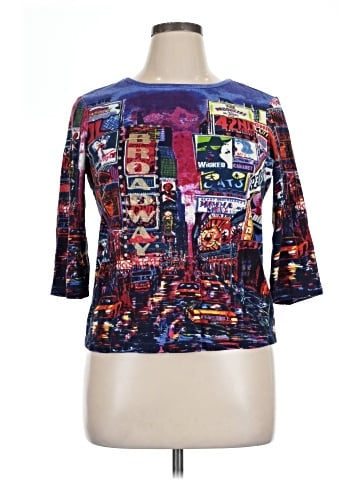 Christopher & Banks 3/4 Sleeve T-Shirt (view 1)