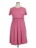 Assorted Brands Solid Pink Casual Dress Size XL - photo 1