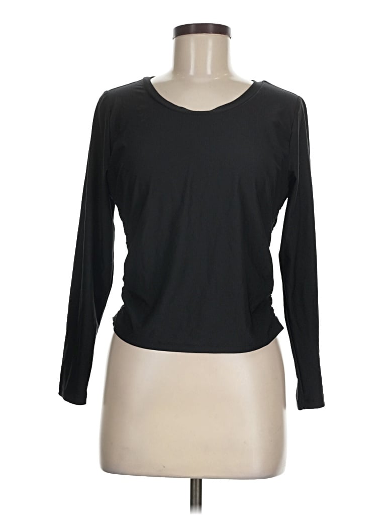 Pre-owned All In Motion Long Sleeve T-shirt In Black