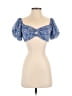 Wild Fable Blue Short Sleeve Blouse Size S - photo 1