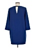 Mango 100% Polyester Solid Blue Casual Dress Size 6 - photo 2