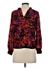 Saylor Purple Long Sleeve Blouse Size S - photo 2