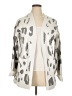 Merokeety Animal Print Silver Cardigan Size XL - photo 1