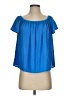 Joy Joy 100% Polyester Blue Short Sleeve Blouse Size XS - photo 1