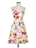 B. Smart Tropical Floral White Cocktail Dress Size 7/8 - photo 1