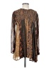 Free People 100% Polyester Paisley Brown Casual Dress Size XS - photo 1