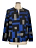 Kasper Print Blue Blazer Size 14 - photo 1