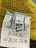 Chartou 100% Polyester Yellow Pullover Sweater Size L - photo 7