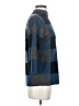 Halogen Checkered-gingham Blue Turtleneck Sweater Size S - photo 4