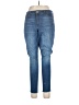 Jennifer Lopez Solid Blue Jeans Size 14 - photo 1