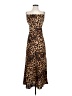 Unbranded 100% Polyester Animal Print Brown Cocktail Dress Size XS - photo 1