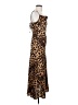 Unbranded 100% Polyester Animal Print Brown Cocktail Dress Size XS - photo 4