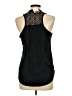 Almost Famous 100% Polyester Black Sleeveless Blouse Size L - photo 2