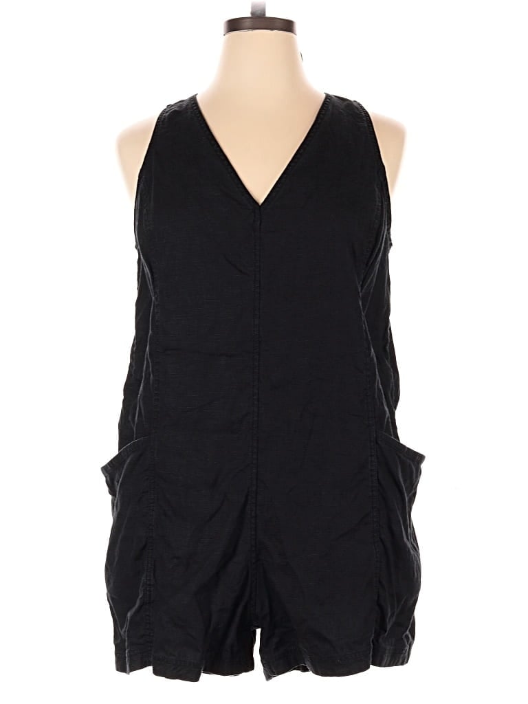 Pre-owned Athleta Romper In Black