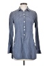 Toad & Co Houndstooth Blue Long Sleeve Button-Down Shirt Size XS - photo 1