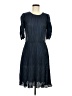 DKNY 100% Polyester Blue Casual Dress Size 6 - photo 1