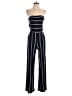 Boohoo Stripes Black Jumpsuit Size 4 - photo 1