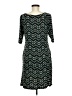 Connected Apparel Chevron-herringbone Teal Casual Dress Size 6 - photo 2