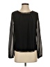DKNYC 100% Polyester Black Long Sleeve Blouse Size S - photo 1