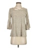 Caution to the Wind Gray 3/4 Sleeve Top Size S - photo 1