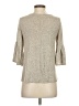 Caution to the Wind Gray 3/4 Sleeve Top Size S - photo 2