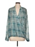 CAbi Teal Long Sleeve Blouse Size L - photo 1