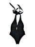 Cupshe Solid Black One Piece Swimsuit Size S - photo 2