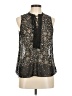 Q&A 100% Polyester Black Sleeveless Blouse Size M - photo 1