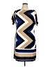 Studio One Chevron-herringbone Blue Casual Dress Size XL - photo 1