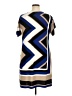 Studio One Chevron-herringbone Blue Casual Dress Size XL - photo 2