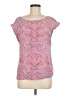 Dalia Collection 100% Rayon Pink Short Sleeve Top Size M - photo 1