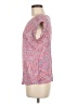 Dalia Collection 100% Rayon Pink Short Sleeve Top Size M - photo 5