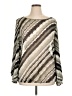 Ashley Stewart 100% Polyester Silver Long Sleeve Blouse Size 14 - 16 Plus - photo 1
