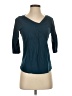 Deletta Teal 3/4 Sleeve Top Size XS - photo 1