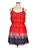 Rewind Tie-dye Red Casual Dress Size XL - photo 1
