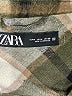 Zara Plaid Green Coat Size M - photo 6