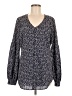 CAbi 100% Polyester Gray Long Sleeve Blouse Size M - photo 1