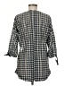 Ronnie Salloway Houndstooth Gray Coat Size M - photo 2