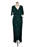 Betsy & Adam 100% Polyester Green Cocktail Dress Size 14 - photo 1