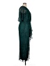 Betsy & Adam 100% Polyester Green Cocktail Dress Size 14 - photo 4