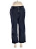 Kate Hill Chevron-herringbone Blue Jeans Size 8 - photo 1