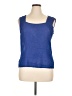 Flair 100% Polyester Blue Sleeveless Top Size XL - photo 1