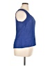 Flair 100% Polyester Blue Sleeveless Top Size XL - photo 4