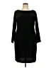 Chaps Solid Black Cocktail Dress Size 18 - photo 1
