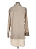 H&M 100% Polyester Tan Long Sleeve Blouse Size XS - photo 2