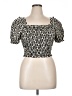 Monteau Black Short Sleeve Top Size XL - photo 1