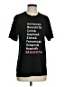 District. Print Black Short Sleeve T-Shirt Size S - photo 1